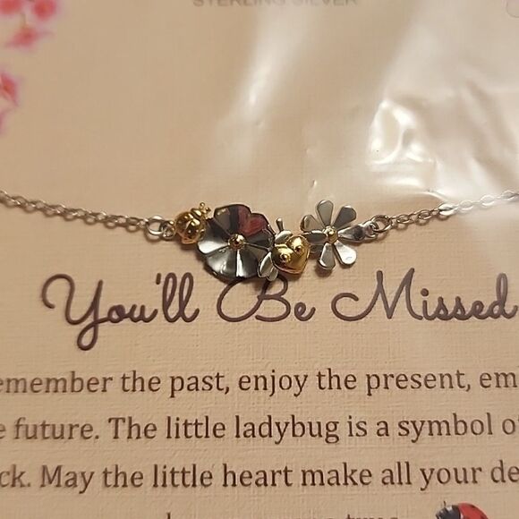 AnalysisyLove STERLING SILVER Ladybug detail Bracelet Exquisite Jewelry - Picture 5 of 6